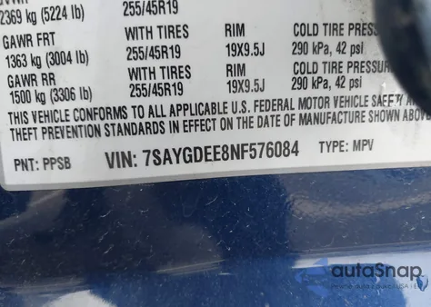 2022 Tesla Model Y Long Range Dual Motor All-Wheel Drive from USA, damaged, VIN 7SAYGDEE8NF576084